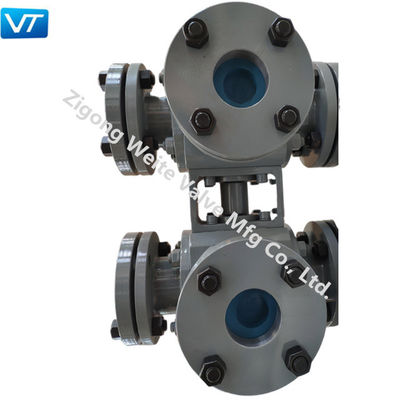 qualidade  VT Natural Gas Pipeline Fast Discharge Quick Shutdown Double Ball Valves fábrica