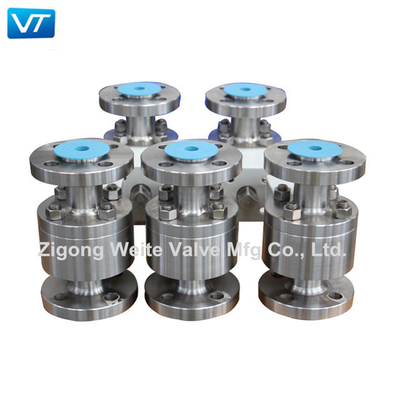 1" válvula de bola 600LB flangeada de aço inoxidável F304