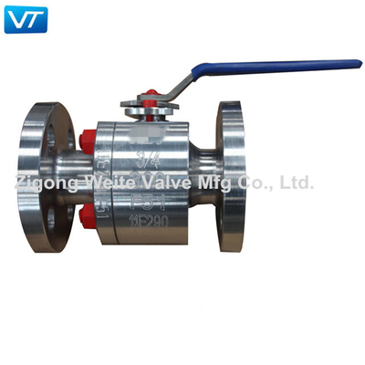 Válvula de bola flangeada de aço inoxidável da baixa pressão CF3M Fire Safe Design de válvula de bola de API6D