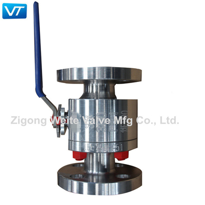 Válvula de bola flangeada de aço inoxidável da baixa pressão CF3M Fire Safe Design de válvula de bola de API6D