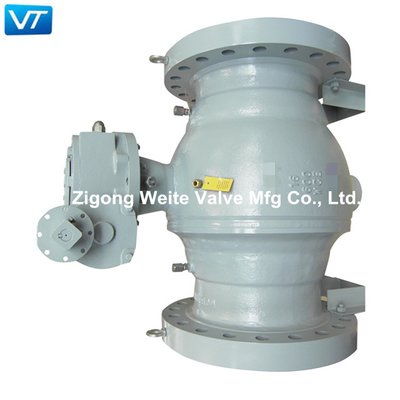 O OEM 16&quot; tamanho grande do furo completo das válvulas de bola de 600LB WCB API 598 forjou o aço