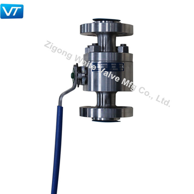Classe flangeada de aço inoxidável 600 da polegada da válvula de bola 1/2 de F304SS com alavanca