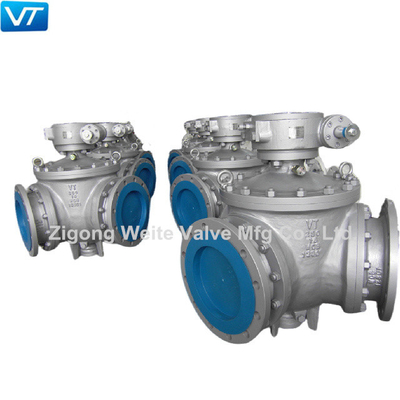 A flange termina o tipo aço carbono desencapado de Y da haste da válvula de bola do encanamento