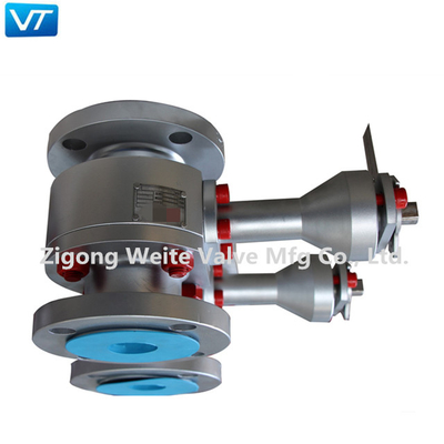 Válvula de bola flangeada de aço inoxidável da válvula de bola API6D de PCTFE F316