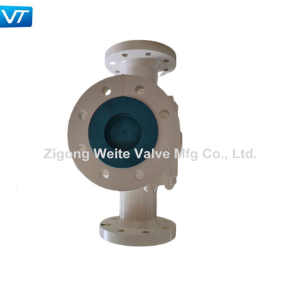 Válvula de bola da maneira do padrão 3 do API 608 4 flange do API 598 ASME B16.10 da polegada