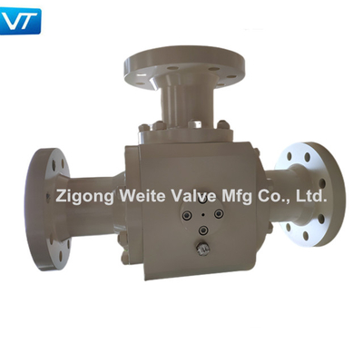 Válvula de bola da maneira do padrão 3 do API 608 4 flange do API 598 ASME B16.10 da polegada