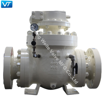 Válvula de bola do aço carbono da válvula de bola 600LB de 600LB Pigging WCB para os encanamentos de limpeza