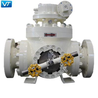 Válvula de bola do aço carbono da válvula de bola 600LB de 600LB Pigging WCB para os encanamentos de limpeza